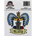 Foam Brain Banner Class Sticker: Paladin