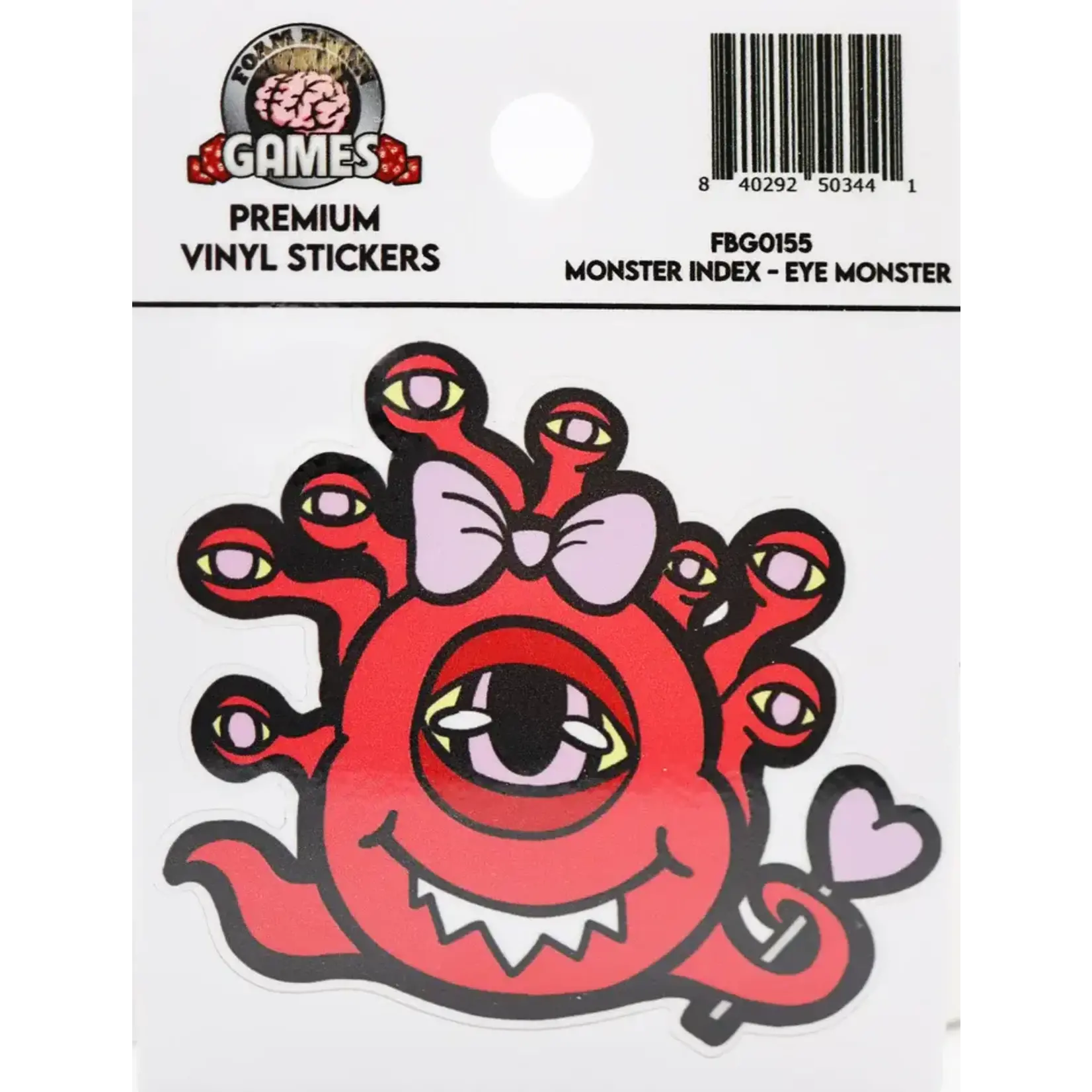 Foam Brain Games Monster Index Sticker: Eye Monster