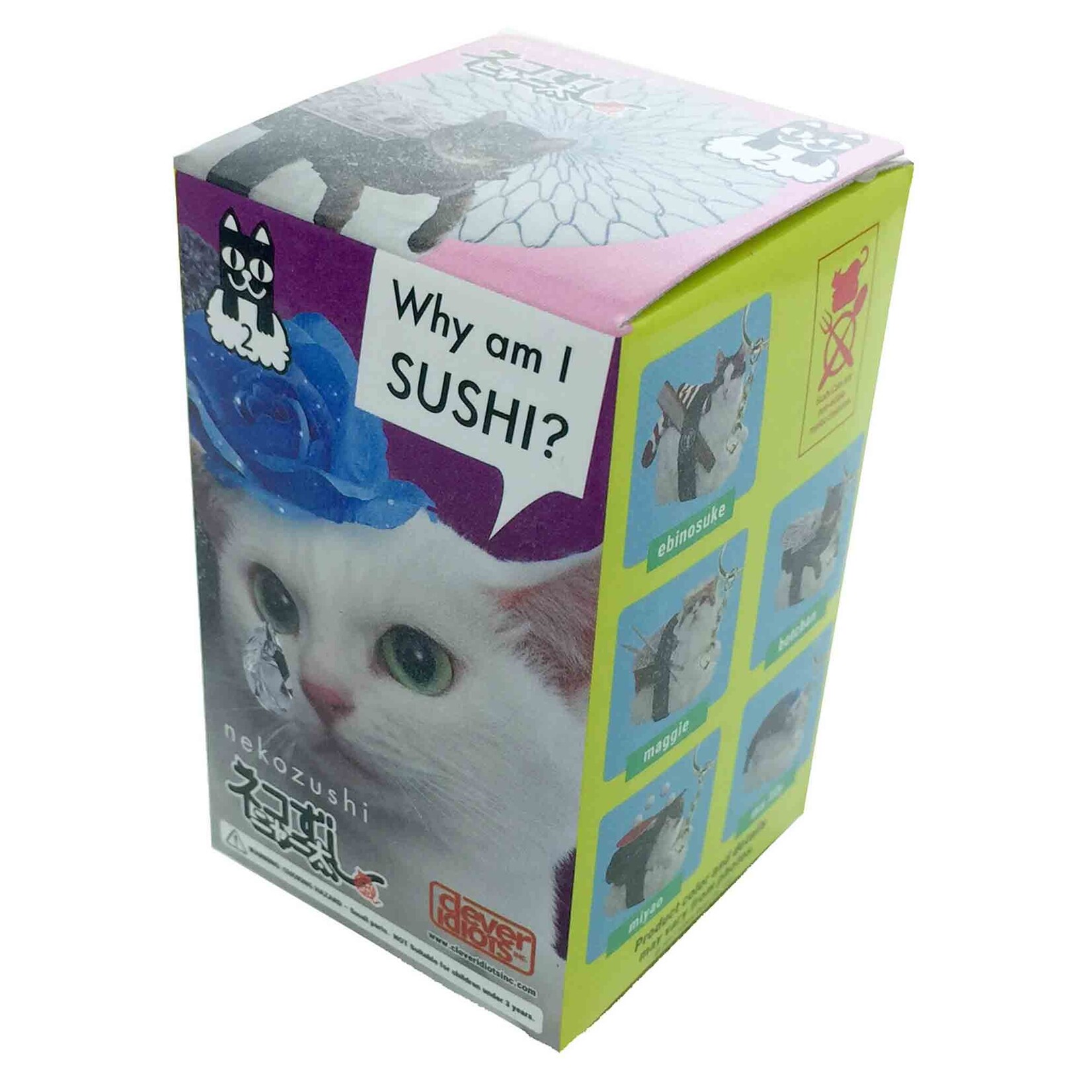 Clever Idiots Sushi Cat (Nekozushi) Keyring Blind Box Vol.2