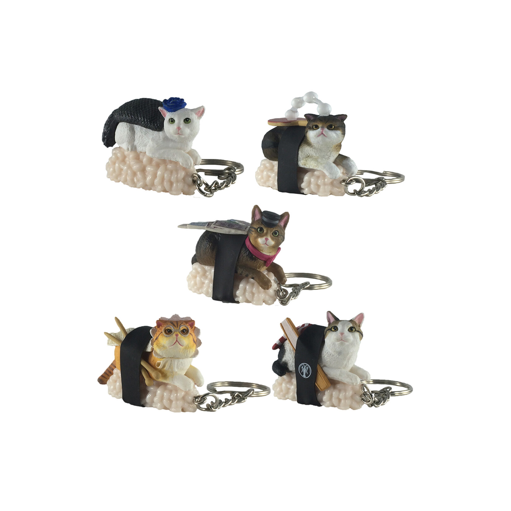 Clever Idiots Sushi Cat (Nekozushi) Keyring Blind Box Vol.2