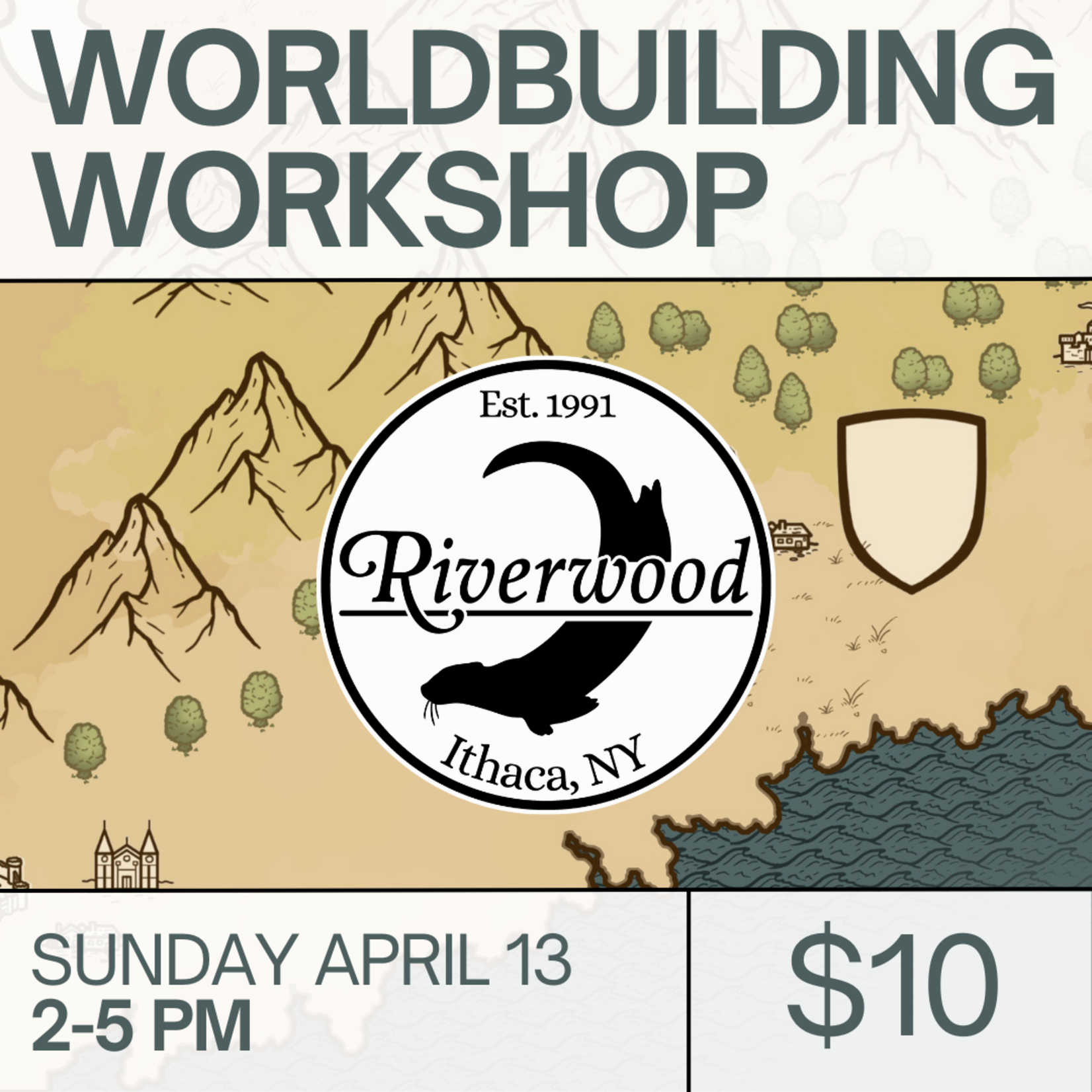 04/13 Sunday @ 2PM — Worldbuilding Workshop