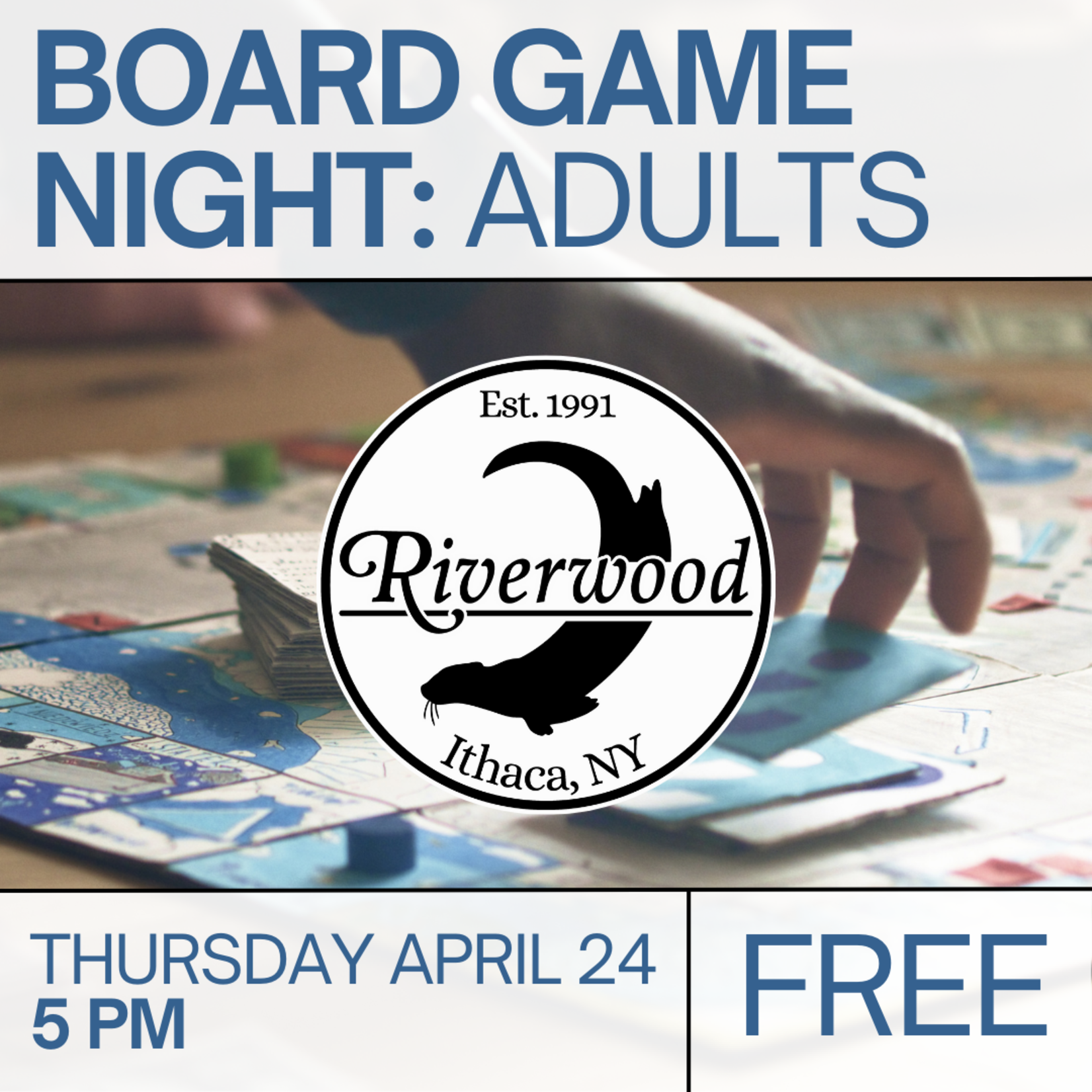 04/24 Thursday @ 5PM — Game Night: Adults