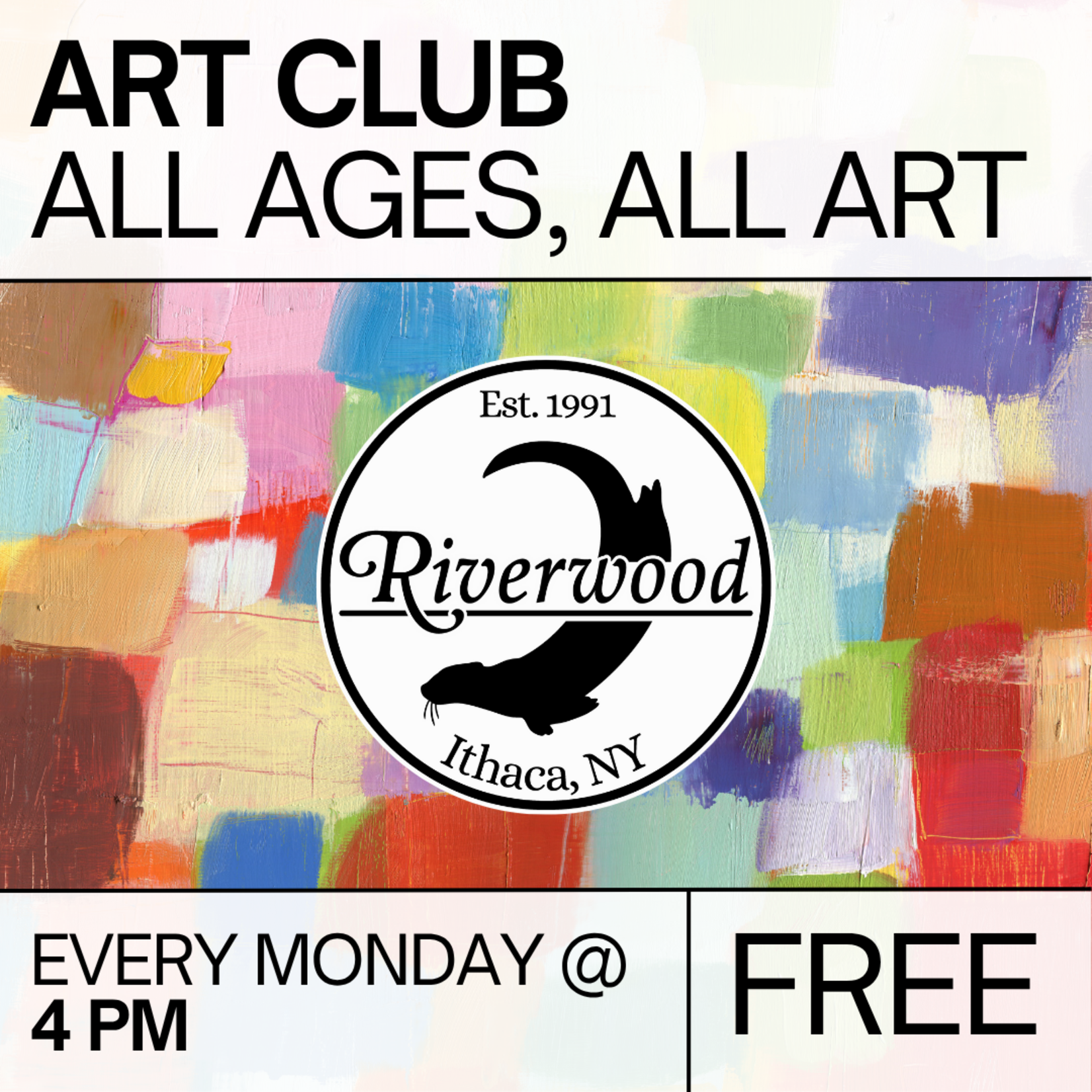 07/21 Monday @ 4PM — All Ages Art Club