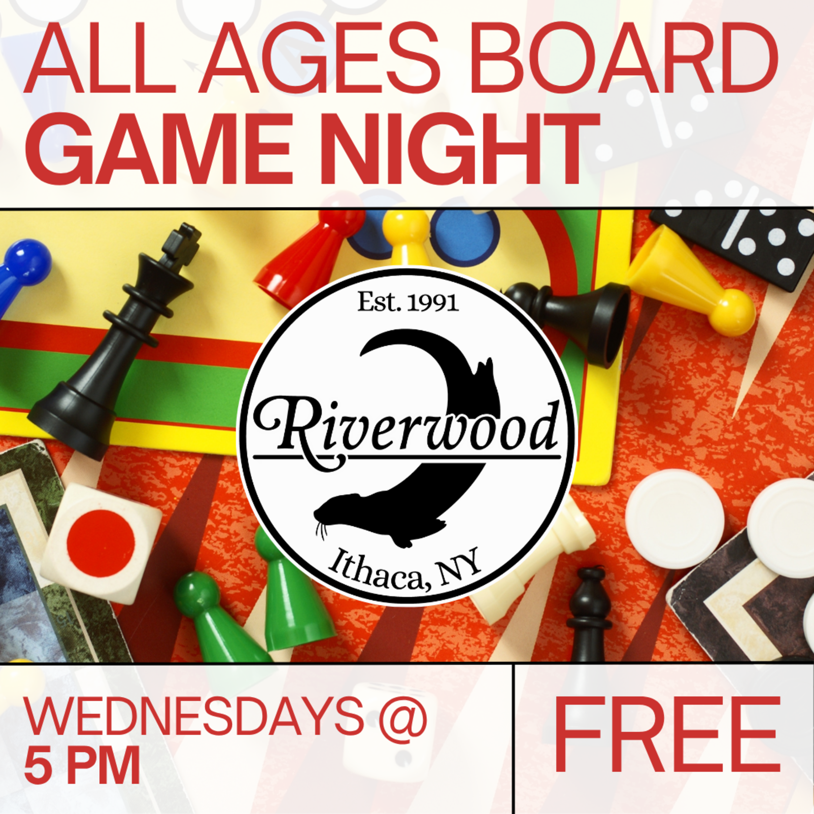 07/30 Wednesday @ 5PM — Board Game Night!