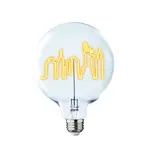 Message in the Bulb Bulb: New York Skyline - Amber