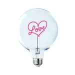 Message in the Bulb Bulb: Love - Red