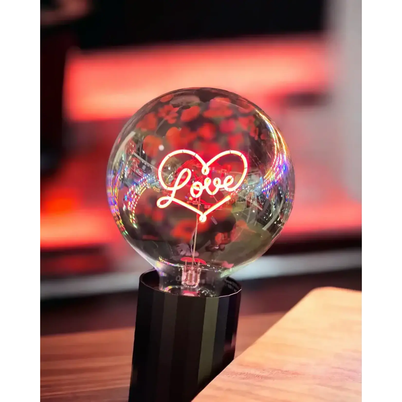 Message in the Bulb Bulb: Love - Red