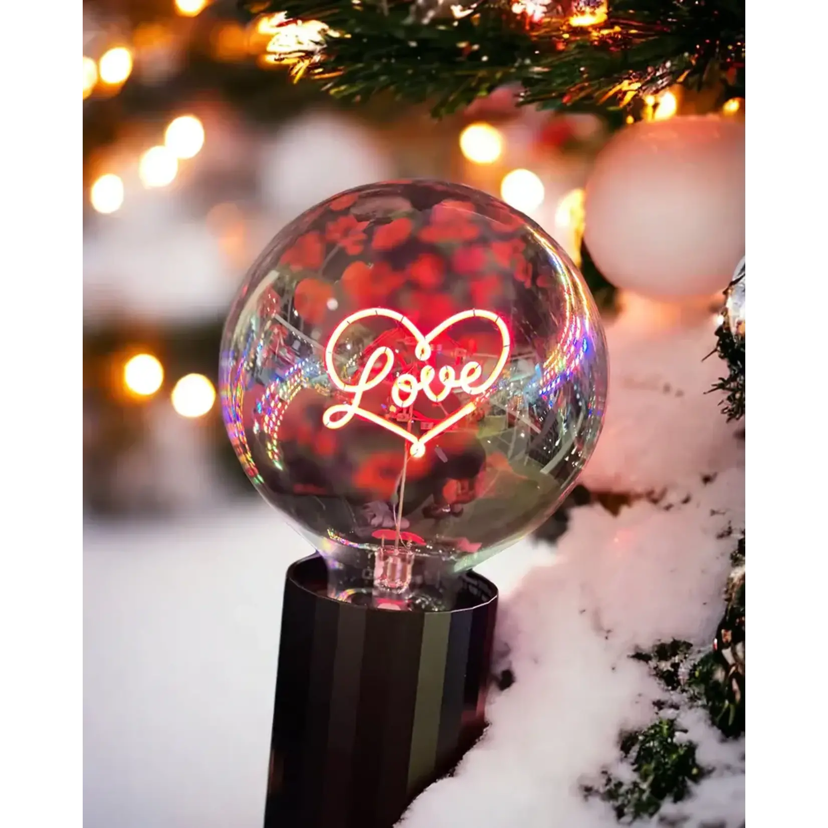 Message in the Bulb Bulb: Love - Red