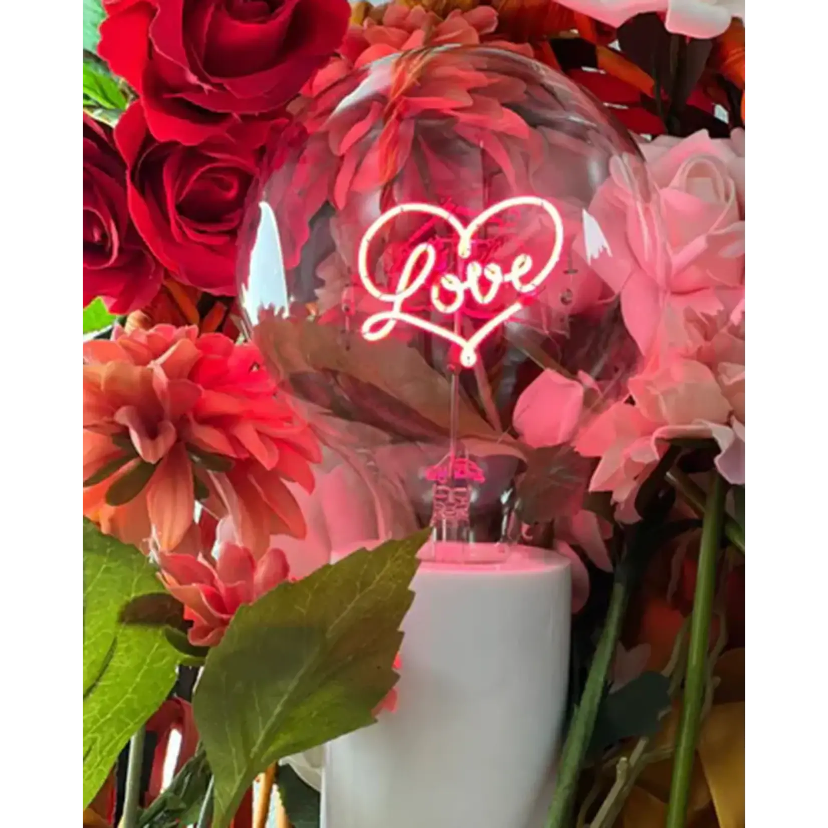 Message in the Bulb Bulb: Love - Red