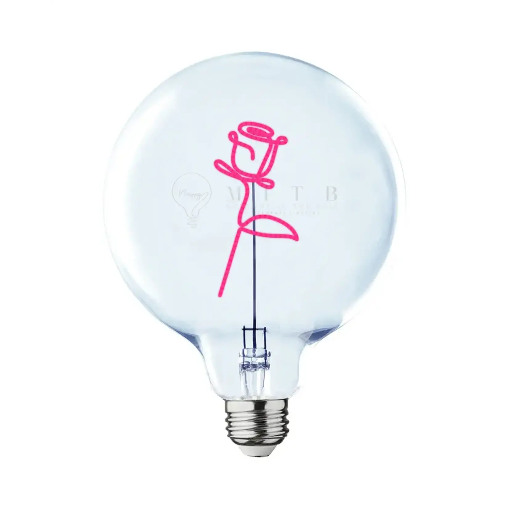 Message in the Bulb Bulb: Rose - Red
