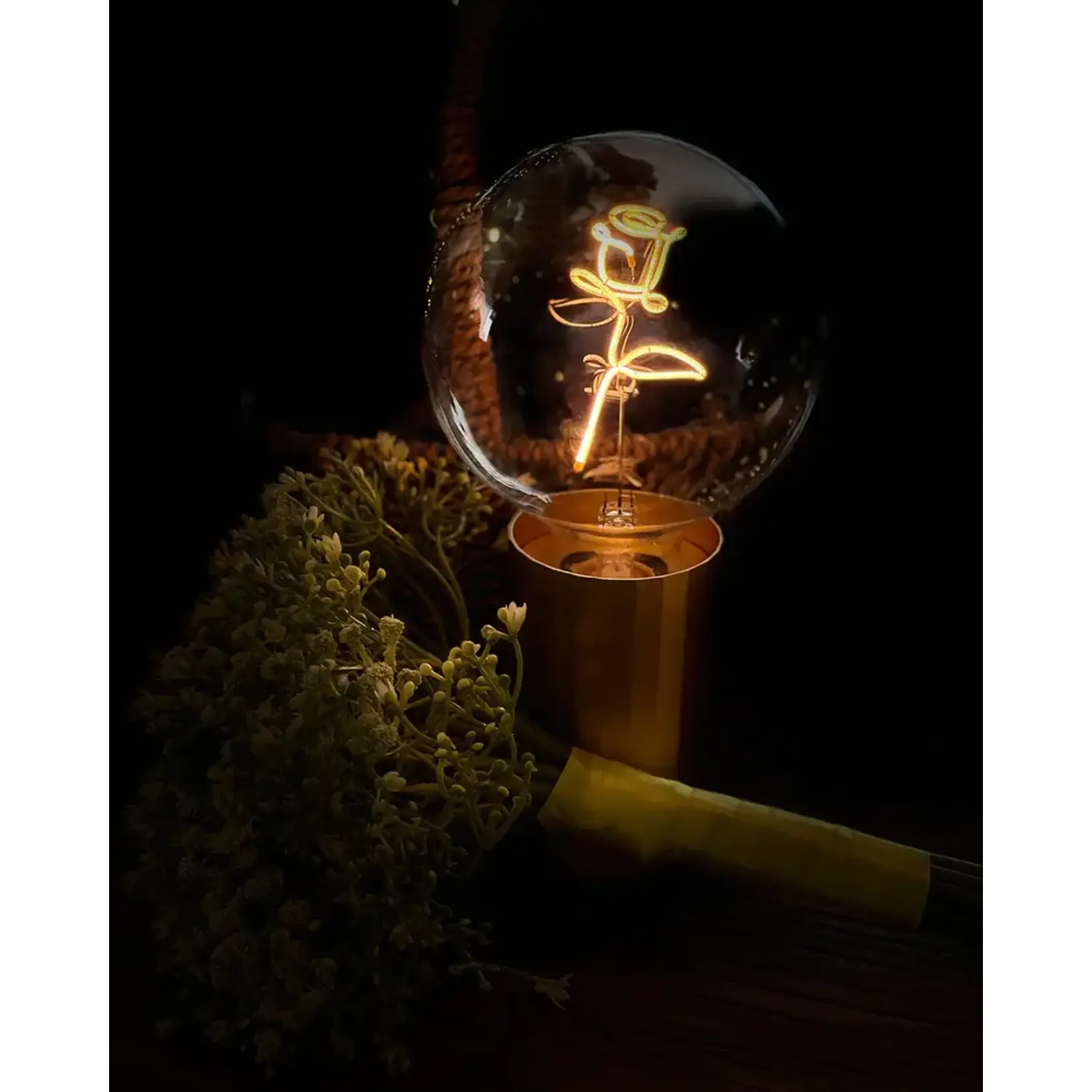 Message in the Bulb Bulb: Rose - Red
