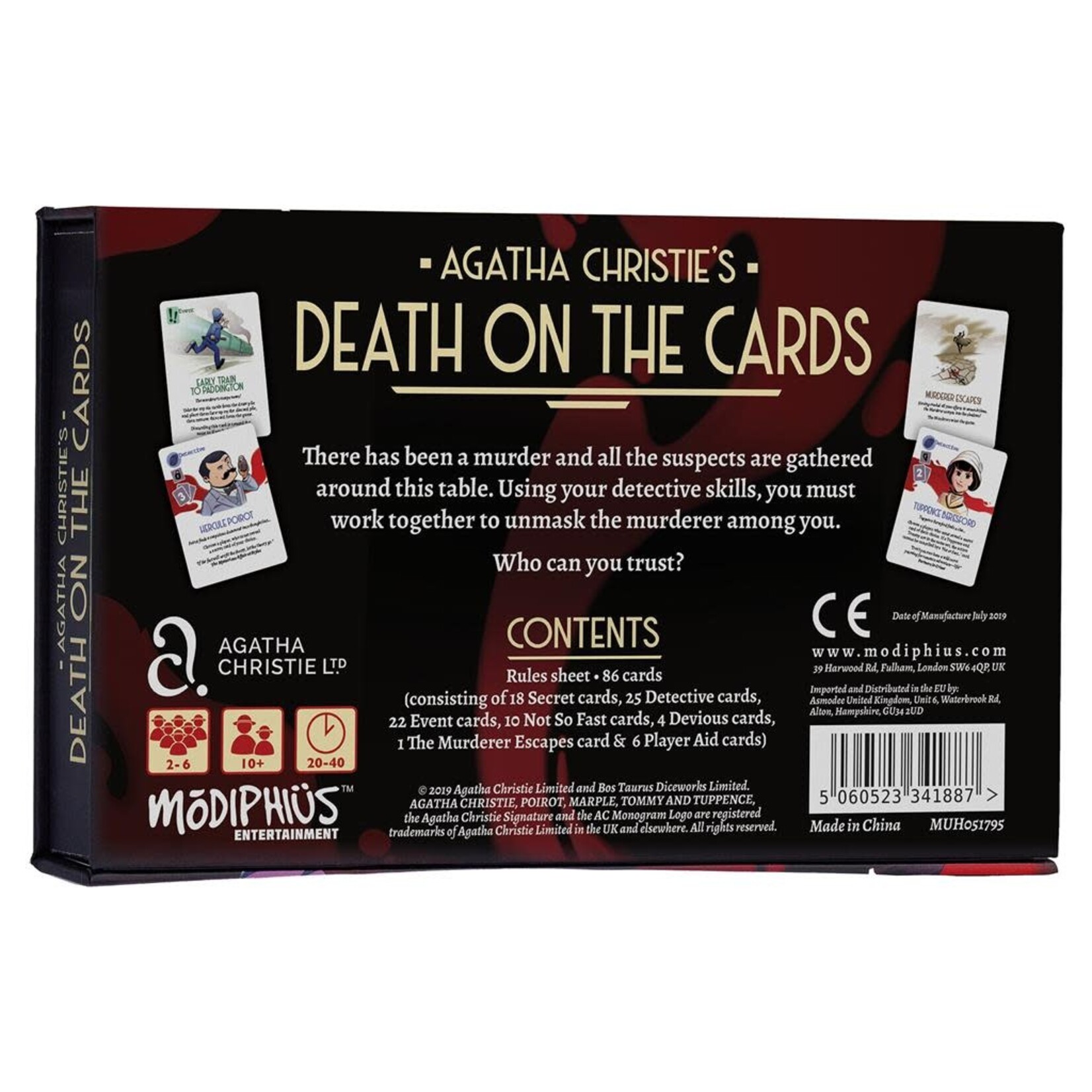 Modiphius Entertainment Agatha Christie: Death on the Cards