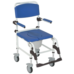 DRV-Drive Medical Drive Shower Seat & Commode Adjustable Wheels 275 lbs