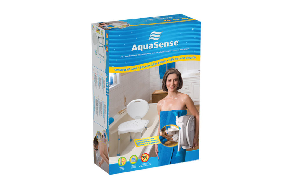 AquaSense Folding Bath Seat 250lbs