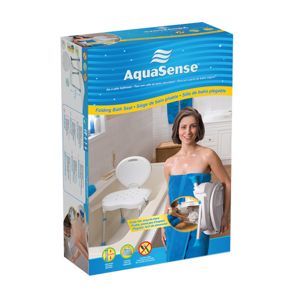 AquaSense Folding Bath Seat 250lbs