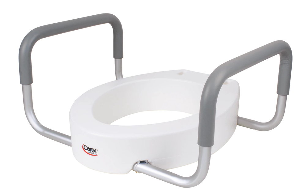 Carex 3.5" Toilet Seat Elevator w/Handles Elongated