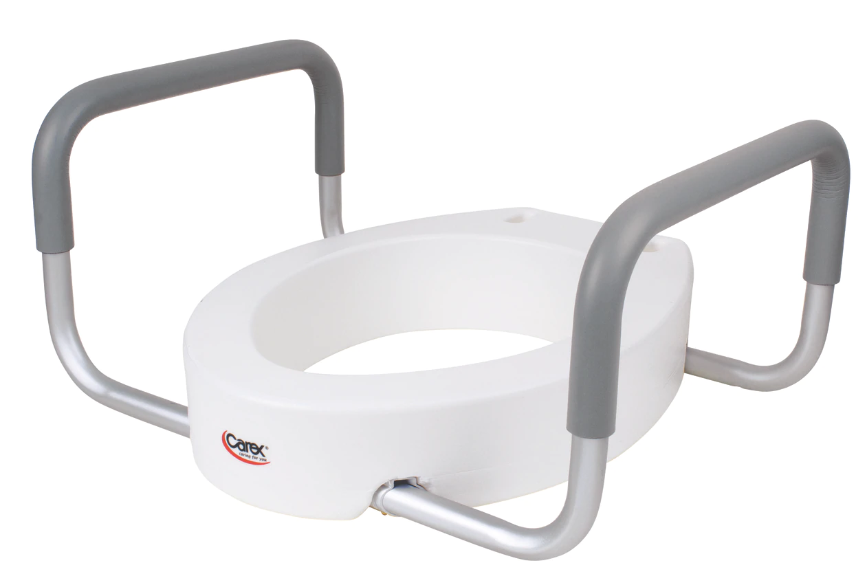 CRX-Carex Carex 3.5" Toilet Seat Elevator w/Handles Elongated