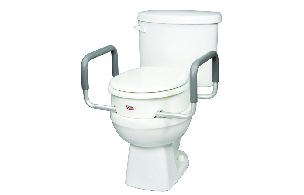 Carex 3.5" Toilet Seat Elevator w/Handles Elongated