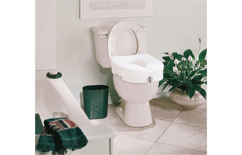 Carex EZ Lock Raised Toilet Seat 5"