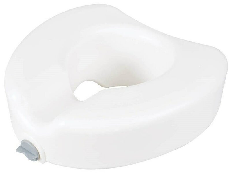 CRX-Carex Carex 5" EZ Lock Raised Toilet Seat (fits most elongated & standard bowls)