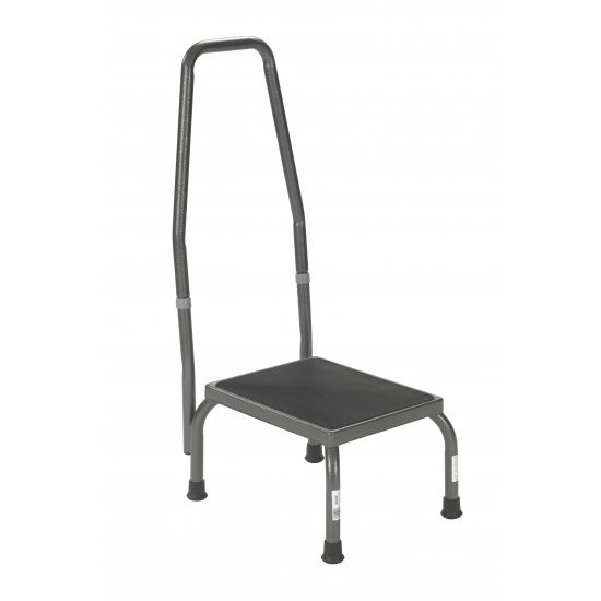 Drive Foot Stool Deluxe w/Handle Silver Vein