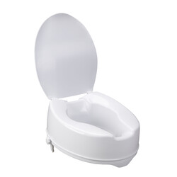 Drive Medical Drive Raised Toilet Seat w/Lock and Lid Standard/Round 6"