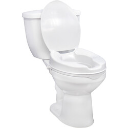 DRV-Drive Medical Drive Raised Toilet Seat w/ Lock and Lid  2"