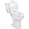 DRV-Drive Medical Drive Raised Toilet Seat w/ Lock and Lid  2"