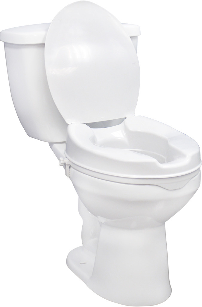 Drive Raised Toilet Seat w/Lid 2"