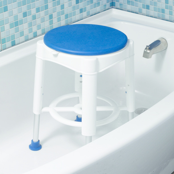 DRV-Drive Medical Drive Shower Stool w/Padded Rotating Seat 450lbs