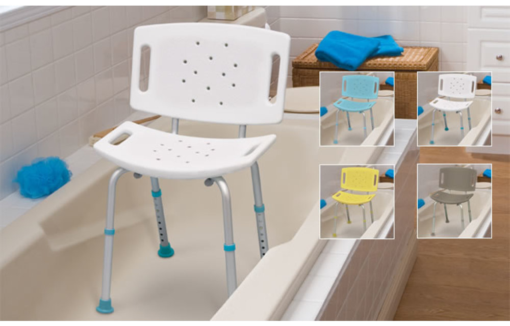 Aquasense Bath Seat w/Back 300lbs