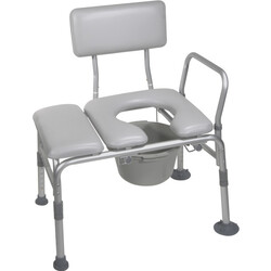 DRV-Drive Medical Drive Padded Transfer Bench and Commode 400lbs
