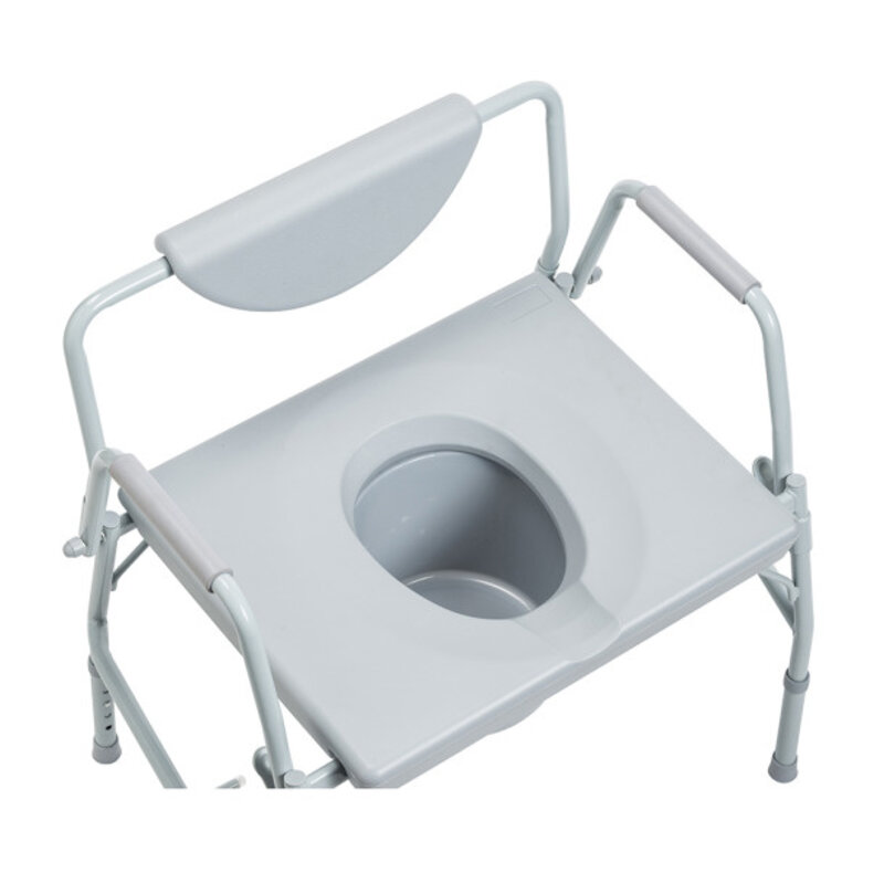 DRV-Drive Medical Drive Heavy Duty Drop-Arm Stationary Commode 1000lbs