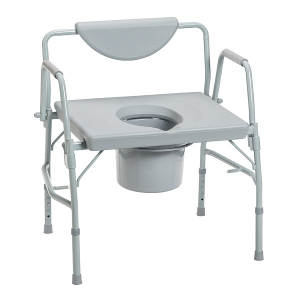 DRV-Drive Medical Drive Bariatric Heavy Duty Drop-Arm Stationary Commode 1000lbs