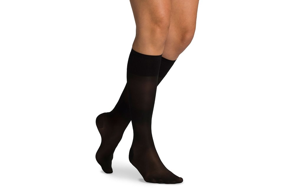 Knee-High Sheer Fashion Hosiery Women 15-20mmHg