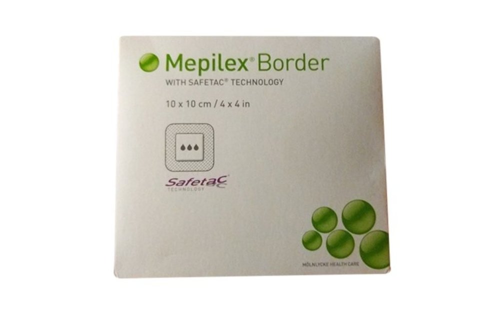 Mepilex Border Adherent Foam Dressing 10x10cm 5/bx