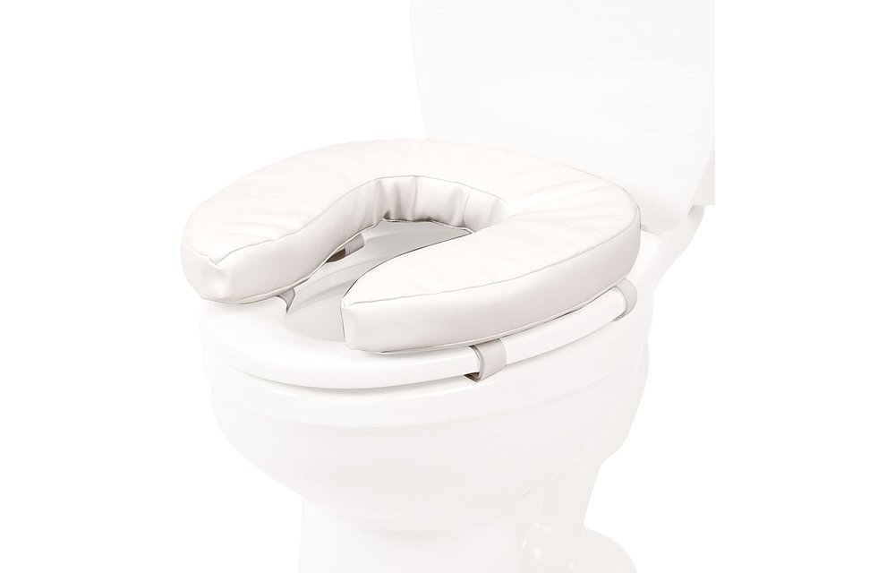 Commode Cushion w/Velcro For Toilet/Commode