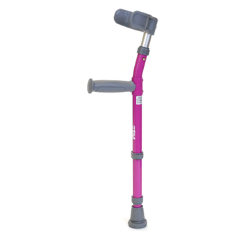 WLKE-WalkEasy WalkEasy Forearm Crutch Half Cuff Red Toddler Pair