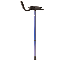 WLKE-WalkEasy Adult Platform Crutch with Velcro Sleeve Black