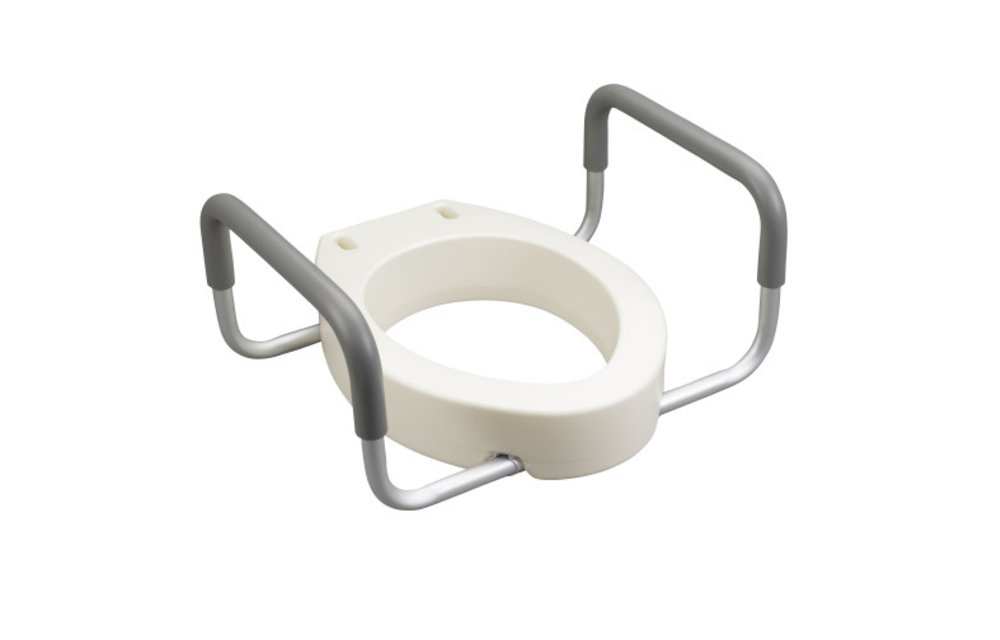 Drive Raised Toilet Seat w/Arms Elongated 3.5"