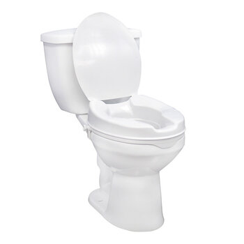 DRV-Drive Medical Drive Raised Toilet Seat w/out Lid 4"