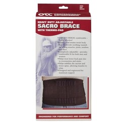 OTC - Airway Surgical OTC Sacro Brace w/Thero-Pad - Black