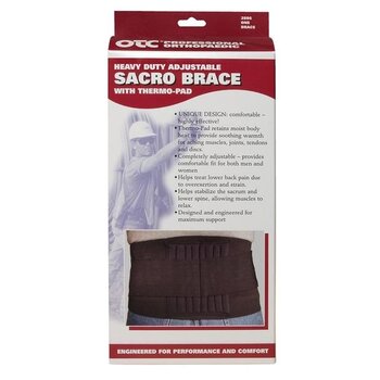 OTC - Airway Surgical OTC Sacro Brace w/Thero-Pad - Black