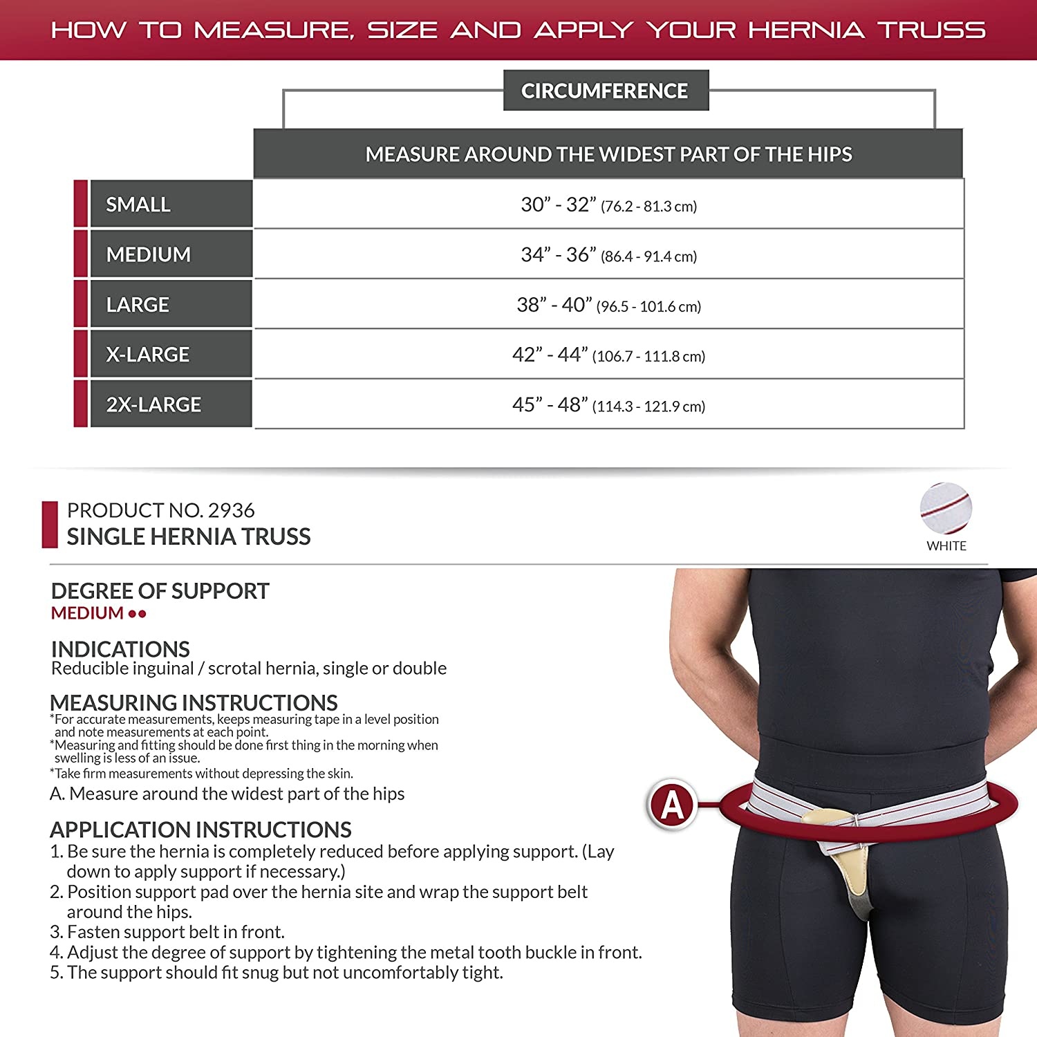 OTC - Airway Surgical OTC Single Hernia Truss