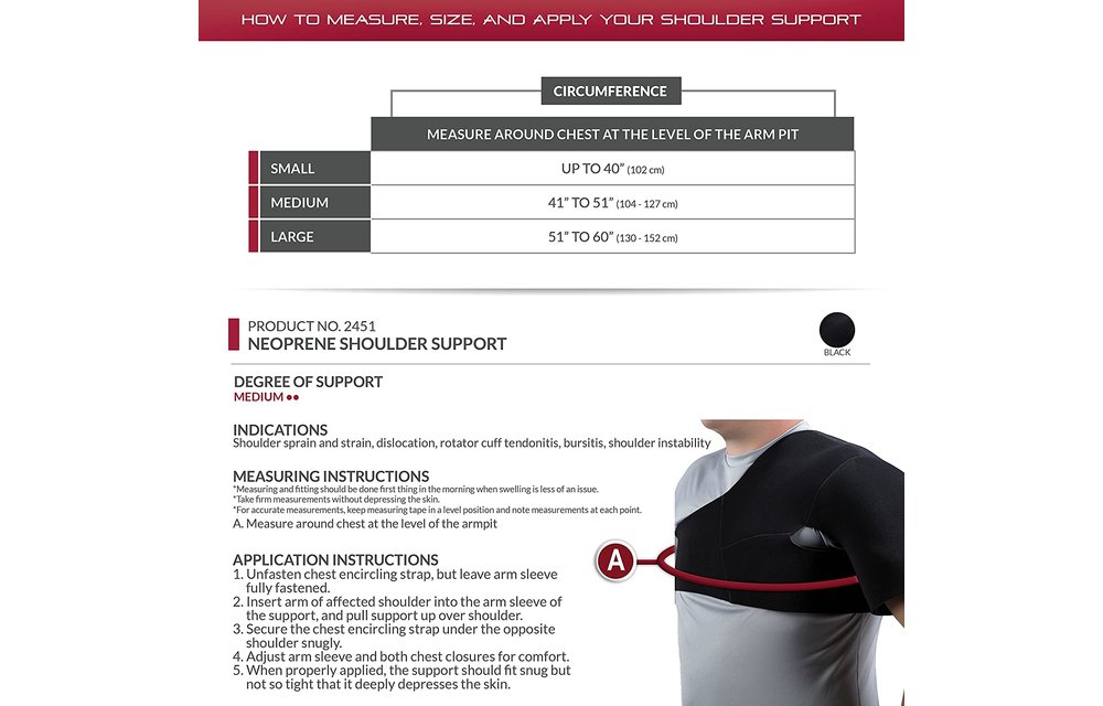 OTC Neoprene Shoulder Support