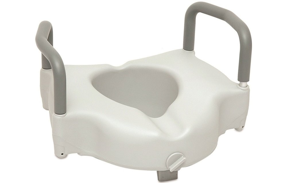 ProBasics Raised Toilet Seat w/Lock and Arms 4.5"