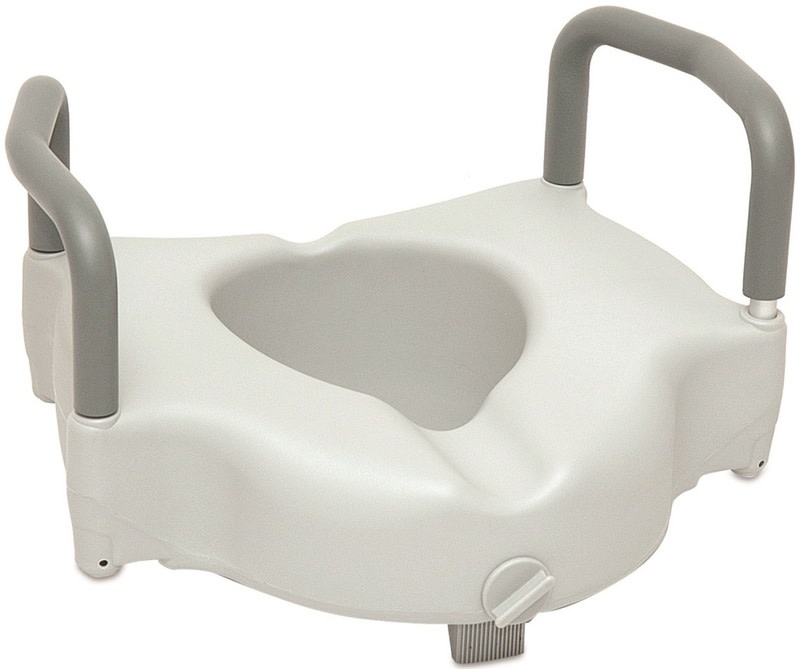 PRB - Probasics ProBasics Raised Toilet Seat w/Lock and Arms 4.5"