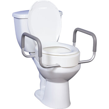 Drive Medical Drive Toilet Seat w/Removable Arms 3.5"