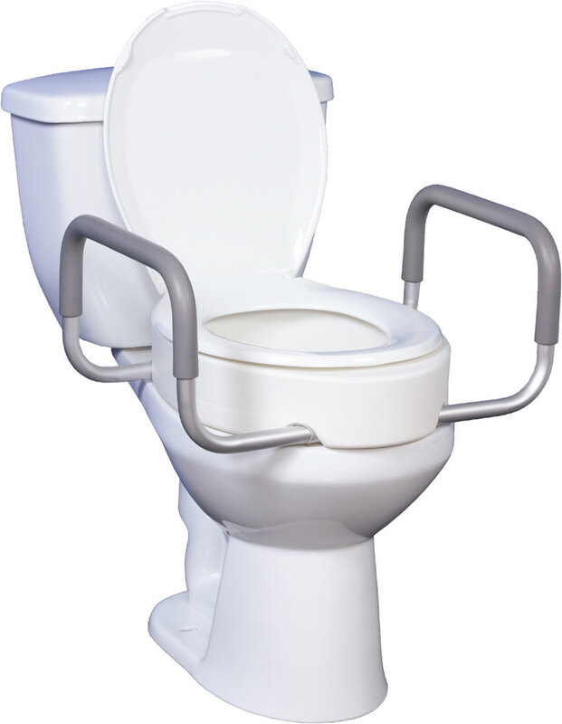 DRV-Drive Medical Drive Toilet Seat w/Removable Arms 3.5"