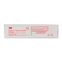 3M 3M™ SoluPrep 2% Chg, 70% Iso Alc Clear Solution Swabsticks Single